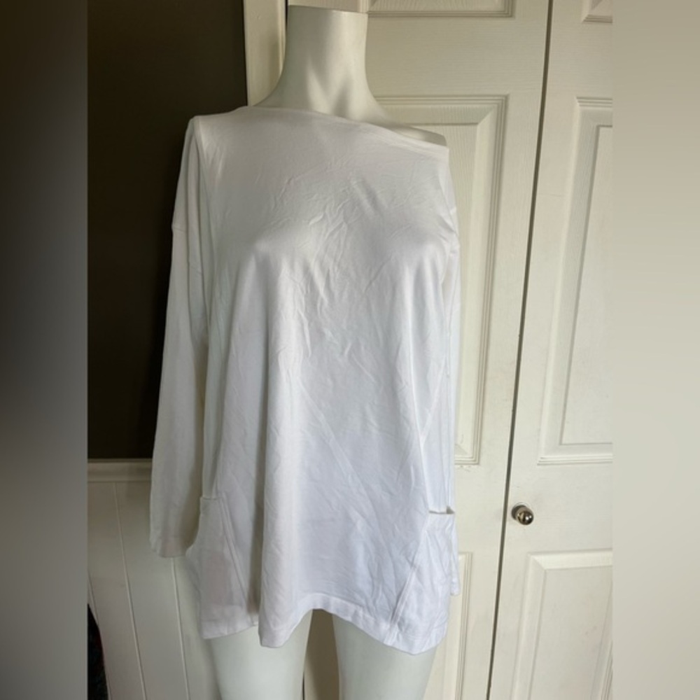 Eileen Fisher Long Sleeve Cotton Top